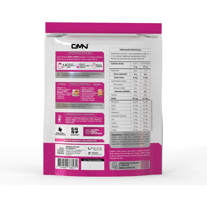 Proteína Body Ripped Gmn - Imagen 2