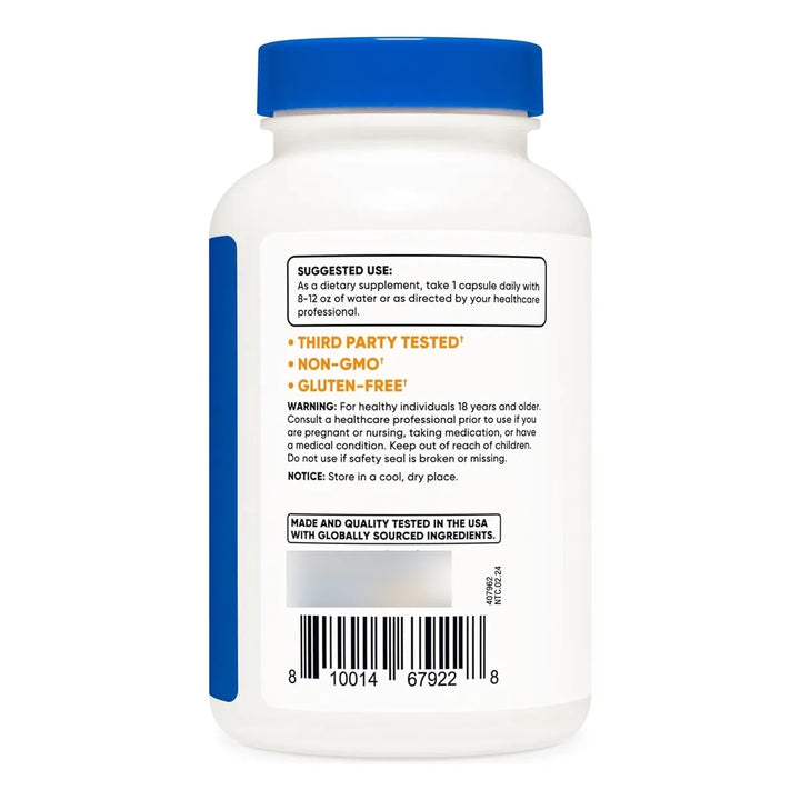 Ácido Fólico 1000 Mcg 240 Cápsulas Botella De 1 Litro - Imagen 3