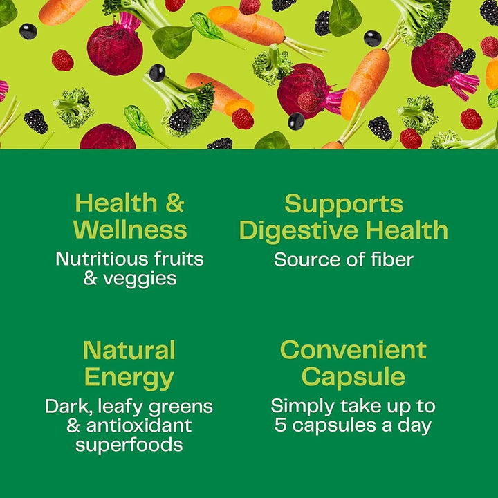 Cápsulas De Superalimentos Con Espirulina Clorella Probiótic - Imagen 2