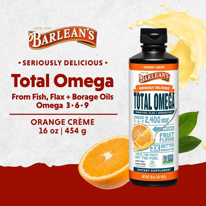 Total Omega 3 6 9 2400 Mg Epa Y Dha Plus Gla Naranja 454 Gr - Imagen 2