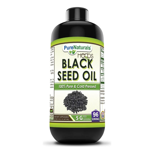 Aceite De Semilla Negra 473 Ml 0.5 G Por Porción 96 Porcione - Imagen 1