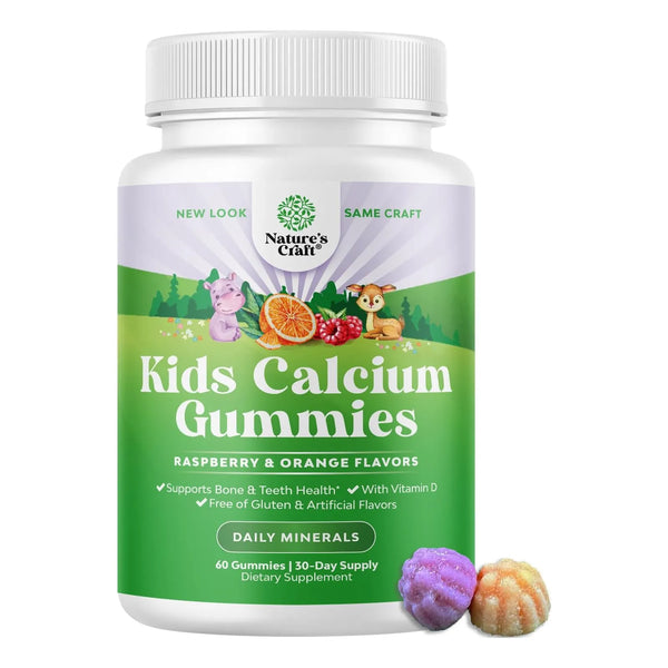 Gomitas Saborizadas De Calcio Y Vitamina D Para Niños 60 Uni - Imagen 1