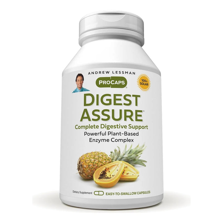 Cápsulas Digest Assure 180 Enzimas Naturales Salud Digestiva - Imagen 1