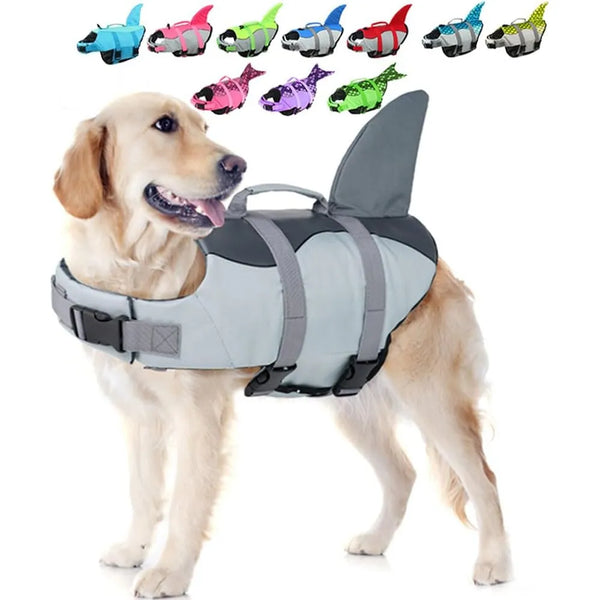 Chaleco Salvavidas Para Perro Diseño Tiburón Talla XS Seguridad Flotabilidad