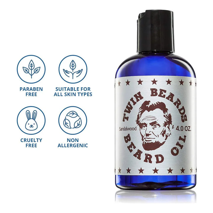 Aceite De Sándalo Para Barba Acondicionador Masculino Cuidad Fragancia - Imagen 3