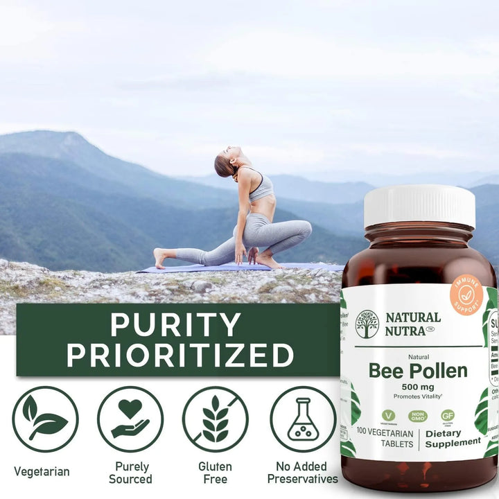 Píldoras De Polen De Abeja 100% Puro Para Energía Y Vitalida - Imagen 4