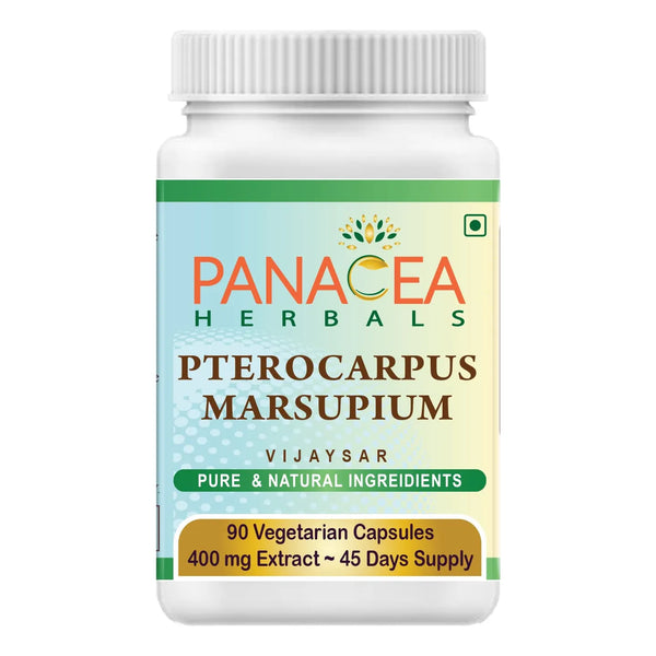 Cápsulas De Vijaysar 90 Unidades 400 Mg Extracto Puro Natural Vegano
