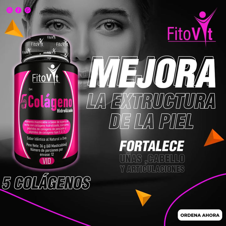 5 Cólagenos Hidrolizado Fitovit Uva - Imagen 9