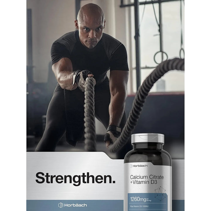 Cápsulas De Citrato De Calcio Con Vitamina D3 1260 Mg 1000 U - Imagen 6
