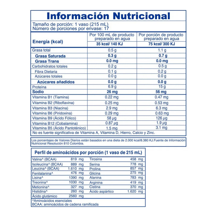 Proteina Benet Áctive Vainilla  Vainilla - Imagen 2