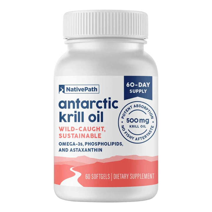 Aceite De Krill Antártico 500 Mg Cápsulas Blandas Omega 3 Ep - Imagen 1