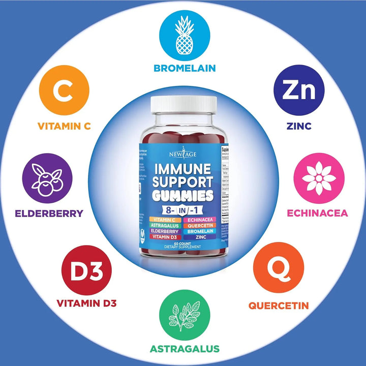 Refuerzo Inmunológico 8 En 1 Raíz De Astrágalo Vitamina C Zi - Imagen 3