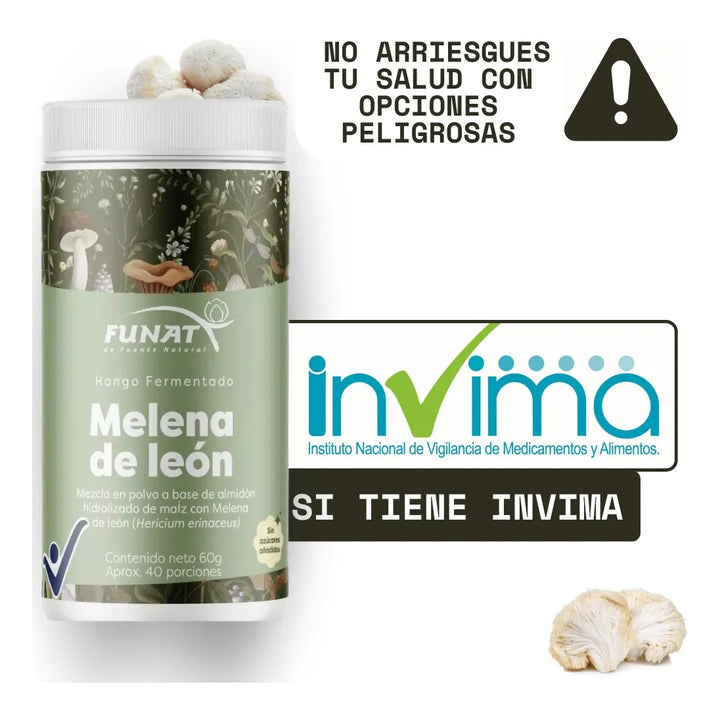 Melena De Leon Polvo 60 Gr Funa - Imagen 4