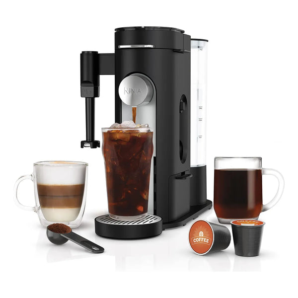 Ninja Pb051 Cafetera Unica Servidor Compatible Con Capsulas K Pod Y Cafe Molido Espumador Integrado