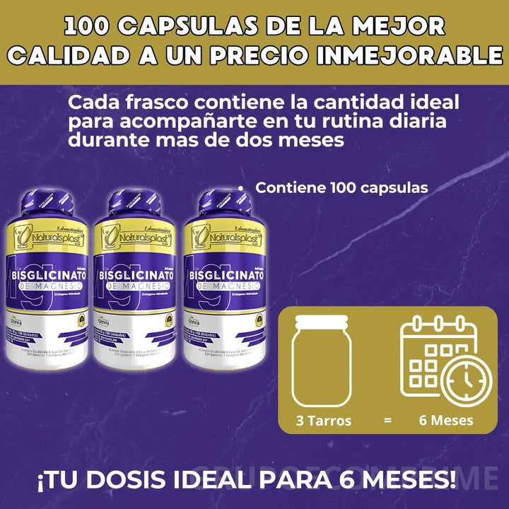 Bisglicinato Magnesio X100 3uni Natural - Imagen 2