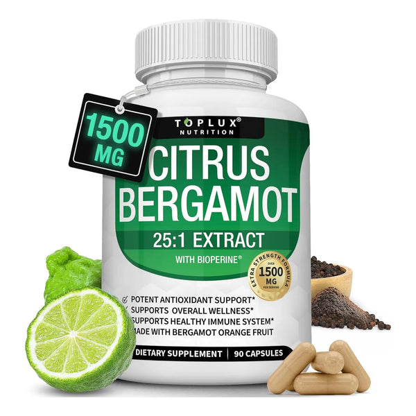 Bergamota Cítrica 1500 Mg Extracto 251 Alta Absorción Antiox - Imagen 1