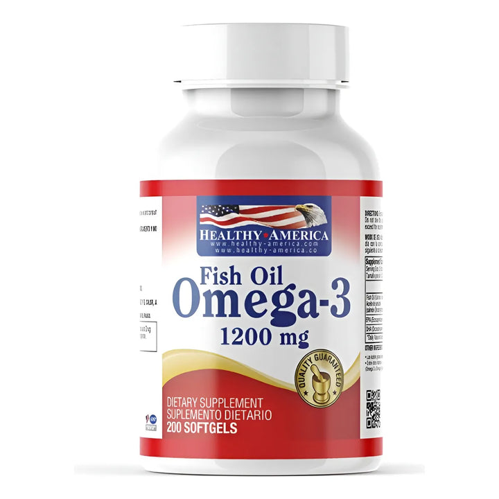 Omega-3 1200mg X200softgels Sin Sabor - Imagen 1