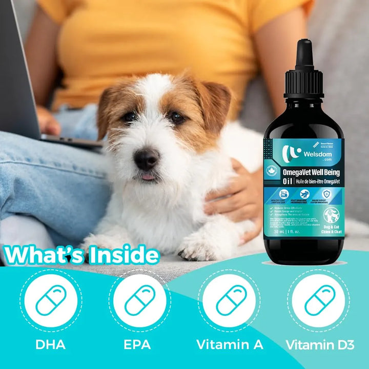 Aceite Bienestar Mascotas 30 Ml Mezcla Omega-3 Vitaminas Apo - Imagen 5