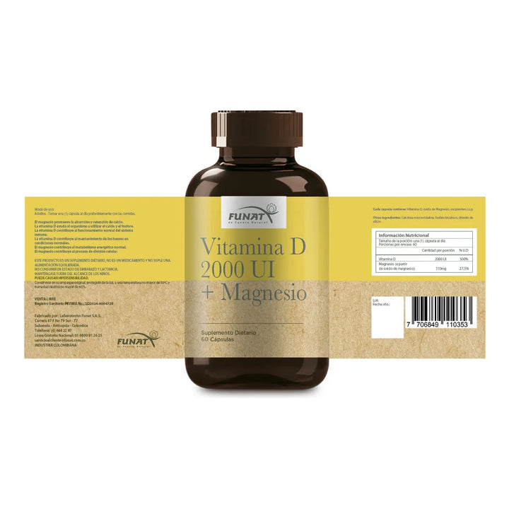 Vitamina D + Magnesio X60 Caps - Imagen 2