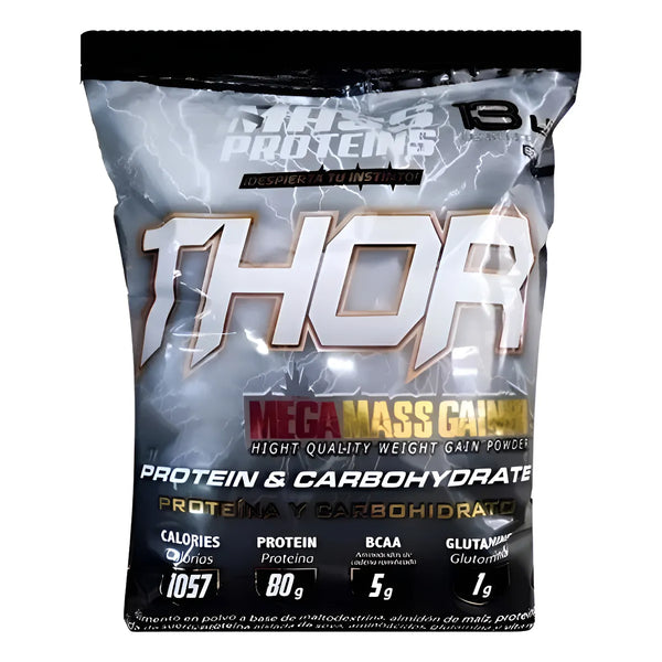 Proteina Thor Mega Mass Gainer Tnt 13lb Bcaa Glutamina Vainilla - Imagen 1