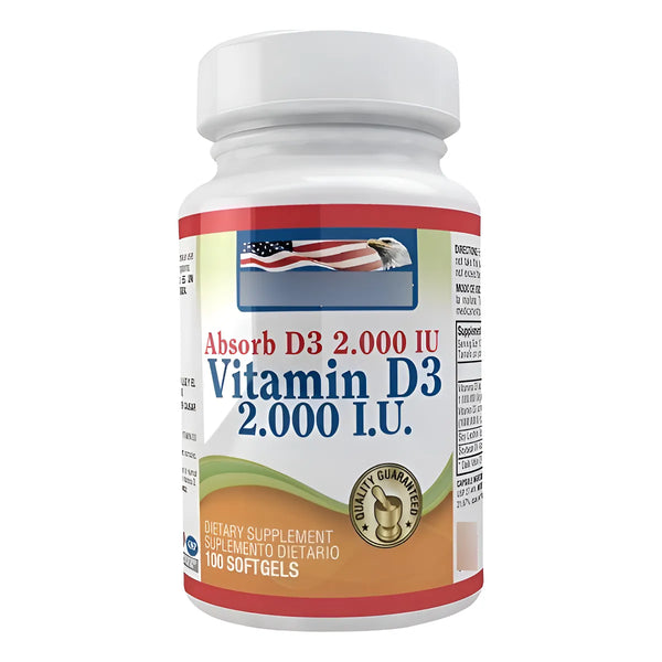 Vitamina D3 2000 Iu 100 Softgels Ni - Imagen 1