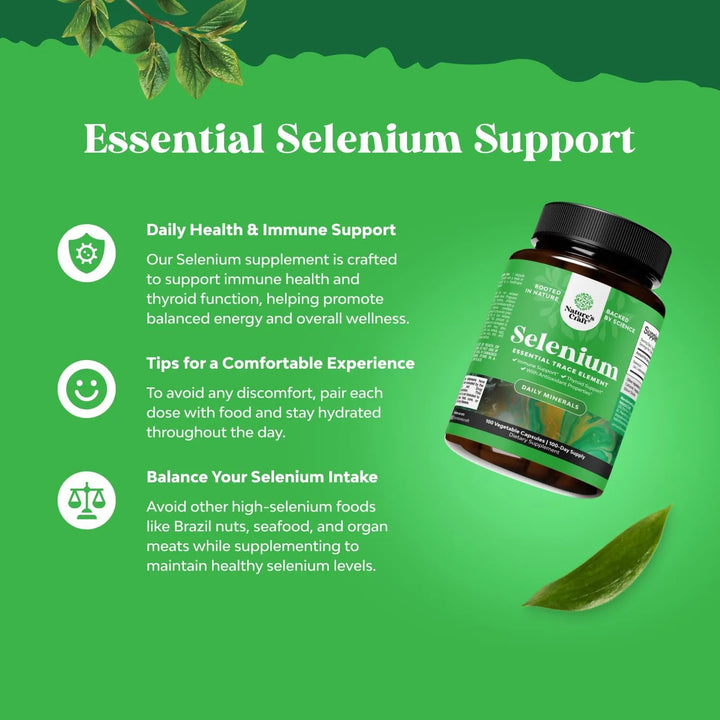 Cápsulas De Selenio 200 Mcg Potente Apoyo Inmune Antioxidant - Imagen 3