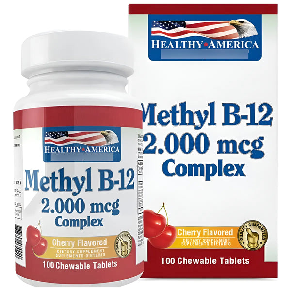 Methyl B12 3000mcg - Healthy America Cereza - Imagen 1