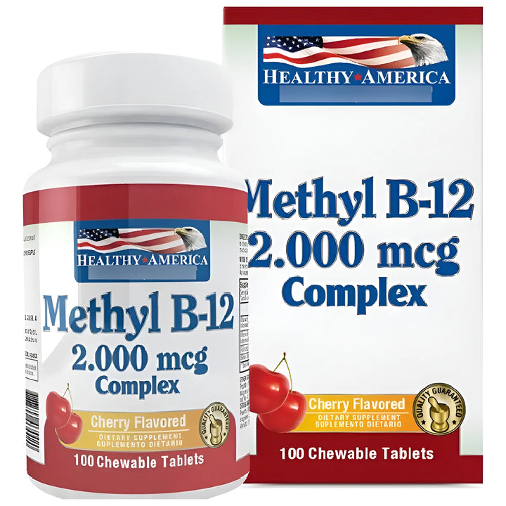Methyl B12 3000mcg - Healthy America Cereza - Imagen 1