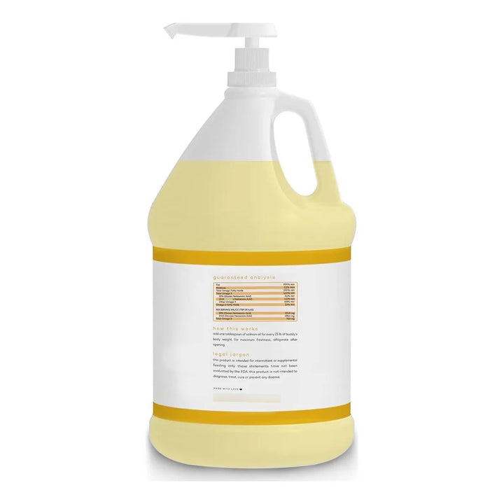 Aceite De Salmón 3.78 Litros Para Perros Botella Con Bomba 1 - Imagen 2