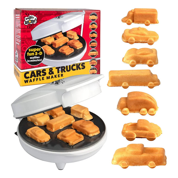 Maquina Para Hacer Waffles Waffle Wow Automovil Mini Gofres Divertidos
