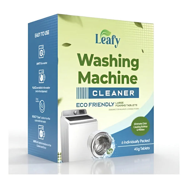 Leafy Limpiador De Lavadora 6 Tabletas Desincrustante Sin Perfume Eco Friendly