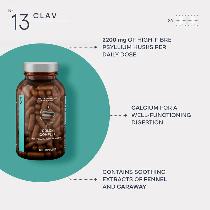 Cápsulas De Fibra Soluble De Cáscara De Psyllium 2200 Mg Por - Imagen 4