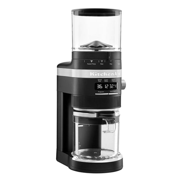 Molinillo De Café Rebabas KitchenAid Negro Mate 10 Onzas Molienda Precisa