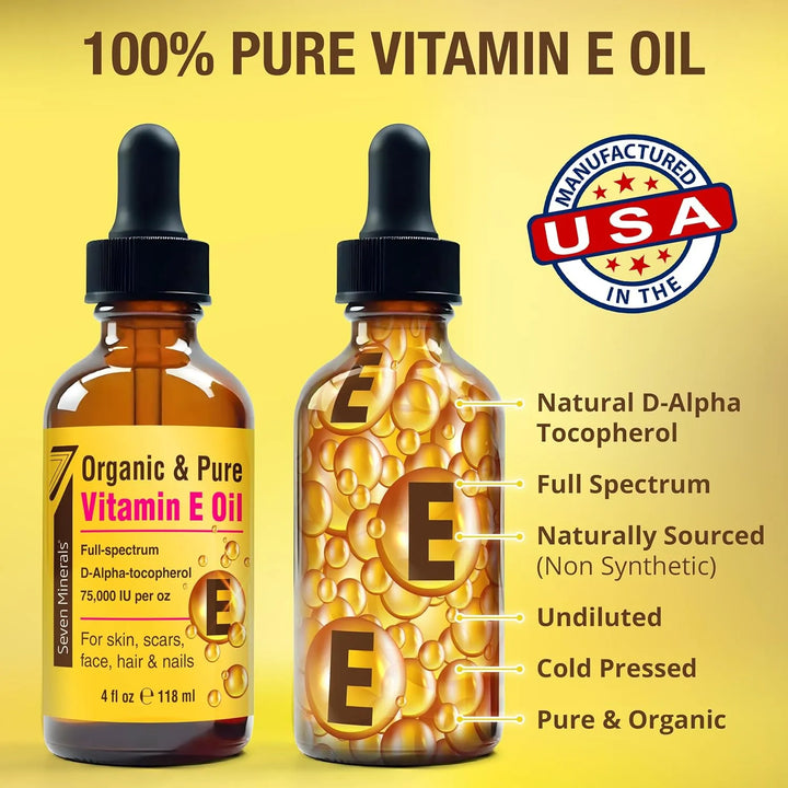 Aceite De Vitamina E Orgánico Ultra Puro 75,000 Ui 30 Ml Esp - Imagen 2