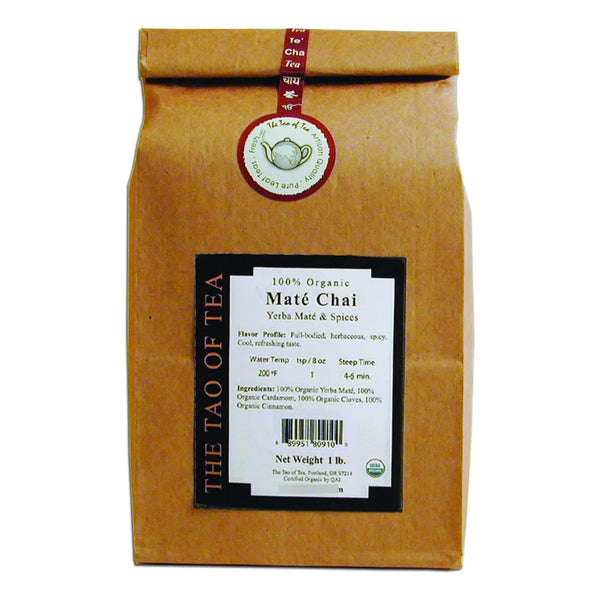 Té Mate Chai Orgánico 100 Yerba Mate 454g Energía Natural Y Sabor Intenso