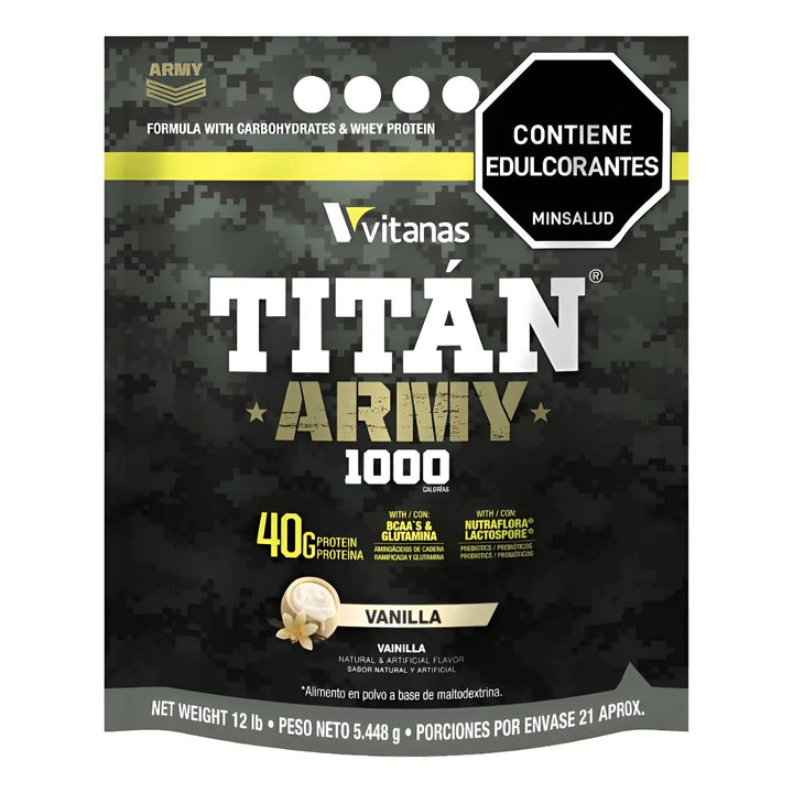 Titan Army Vitanas 12lb Proteina Aumento Masa Muscular - Imagen 1