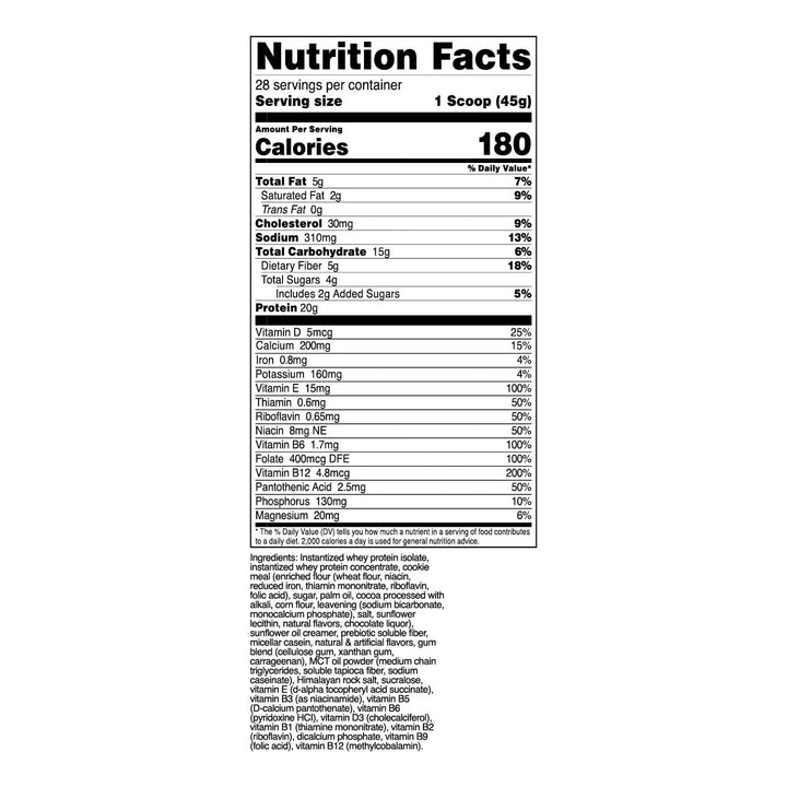 Batido Reemplazo Comida Bajo Carbohidratos Ingredientes Saci - Imagen 2