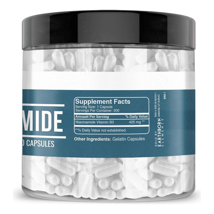 Cápsulas De Niacinamida Vitamina B3 Pureza Alta Sin Rellenos - Imagen 2