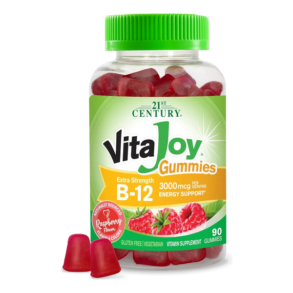 Gomitas B-12 Extra Fuerte 3000 Mcg Frambuesa 90 Unidades - Imagen 1