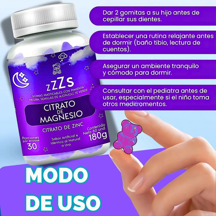 Gomitas Para Dormir Niños Sueño Uva - Imagen 5