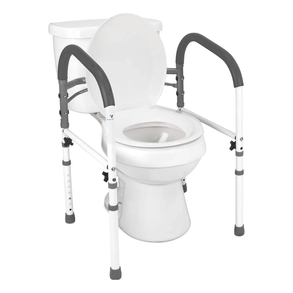 Riel De Seguridad Para Inodoro Soporte Ajustable Plegable Ideal Ancianos Discapacitados