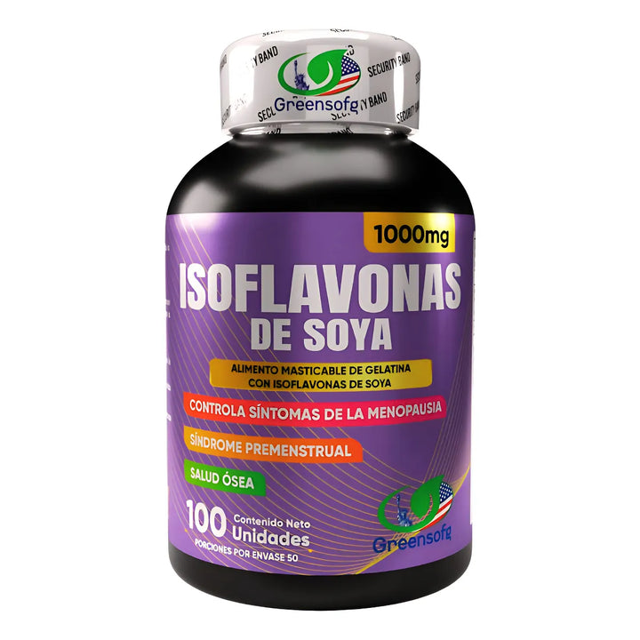 Isoflavonas De Soya Regulador Hormonal Menopausia Fem 1000mg - Imagen 1