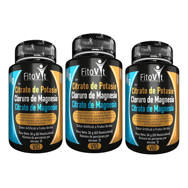 Citrato Magnesio Potasio X3 Uni Natural - Imagen 1