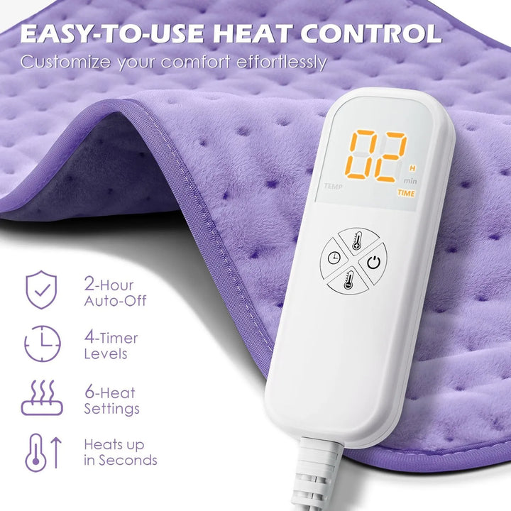Almohadilla Térmica Xl Calor Ajustable Para Dolores Muscular - Imagen 2