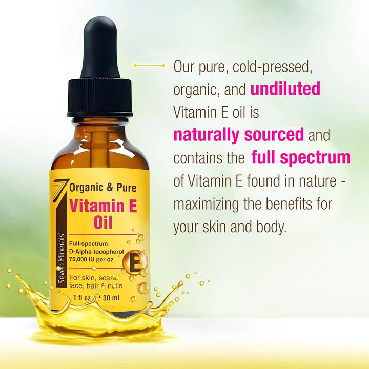 Aceite De Vitamina E Orgánico Ultra Puro 75,000 Ui 30 Ml Esp - Imagen 4
