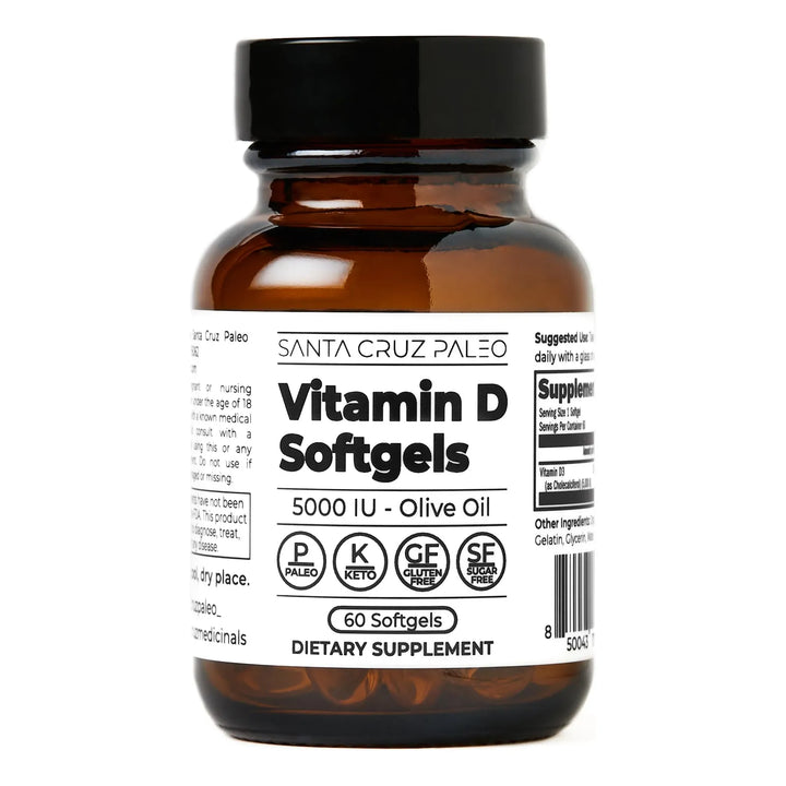 Vitamina D3 5000 Ui Cápsulas Blandas Salud Ósea Apoyo Inmuno - Imagen 1