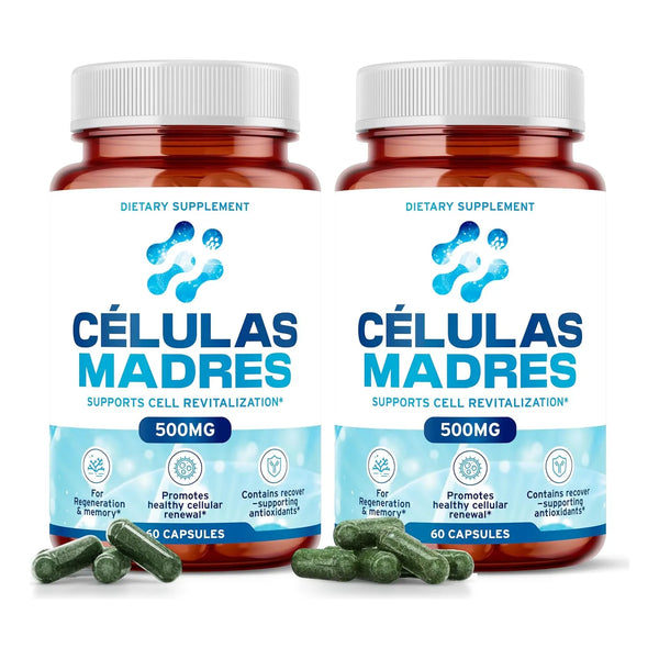 Células Madre Afa 500 Mg 60 Cápsulas Apoyo Antienvejecimient - Imagen 1