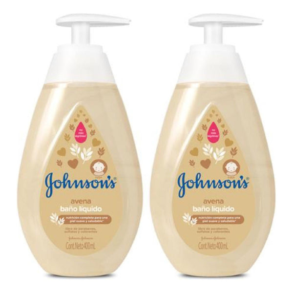 Jabon Liquido Bebe Avena X2 400ml Johnsons Cuidado e Hidratacion