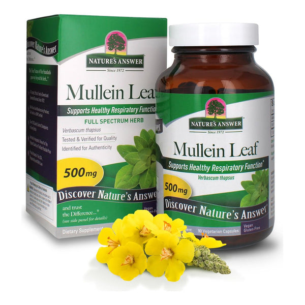 Capsulas Gordolobo Natures Answer Para La Salud Pulmonar Veganas Y Sin Gluten