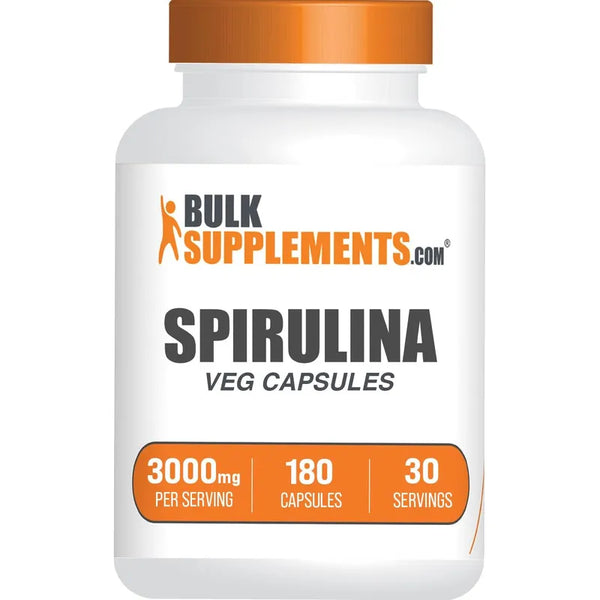 Cápsulas De Espirulina Orgánica 180 Unidades Superalimento Saludable